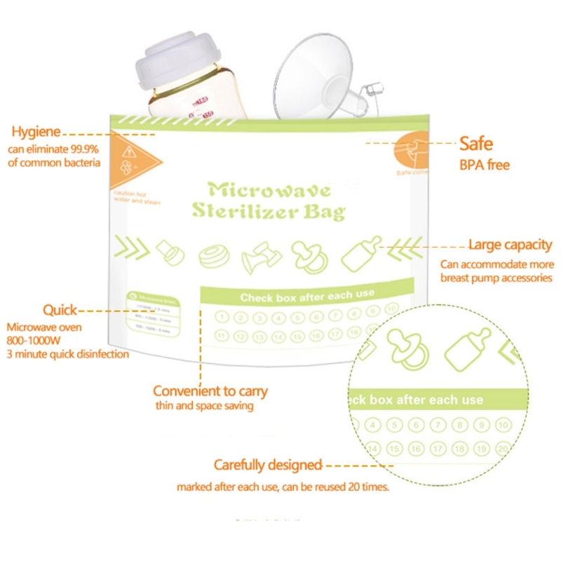 10 Lembar/set Kantong Sterilis - Zwitsal Baby Products ulasan dan harga
